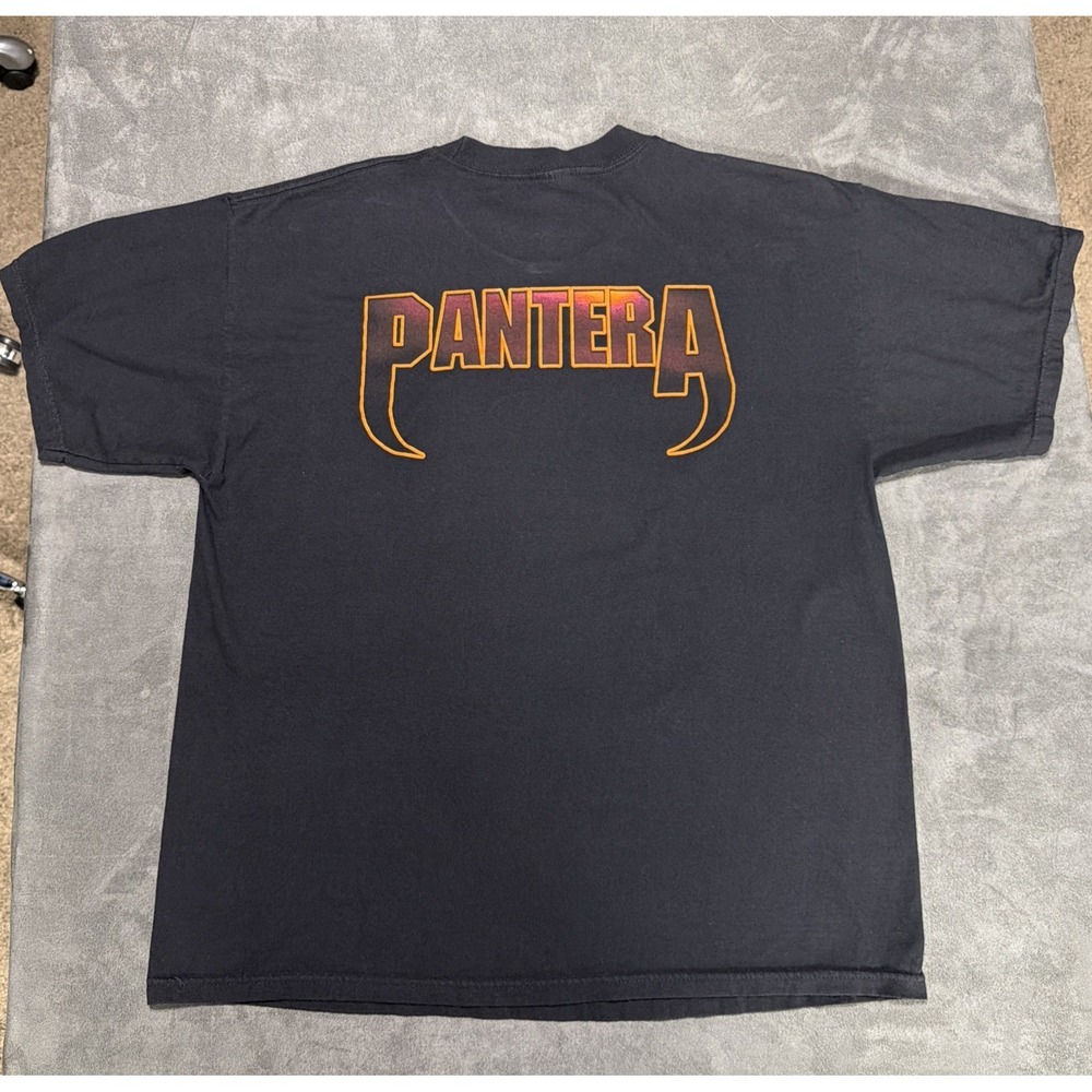 Vintage Pantera Cowboys From Hell Skull & Daggers T-Shirt Size XL - Picture 6 of 9